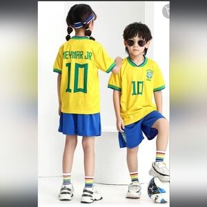 Kids uniforms Brazil Neymar yellow #10 all kids size